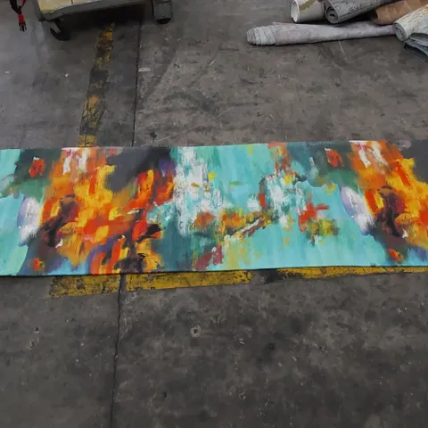 CRAFT MULTICOLOURED RUNNER RUG // SIZE: 80 X 300cm