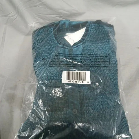 DANNII MINOGUE TEAL KNIT CARDIGAN – UK SIZE 6. BAGGED