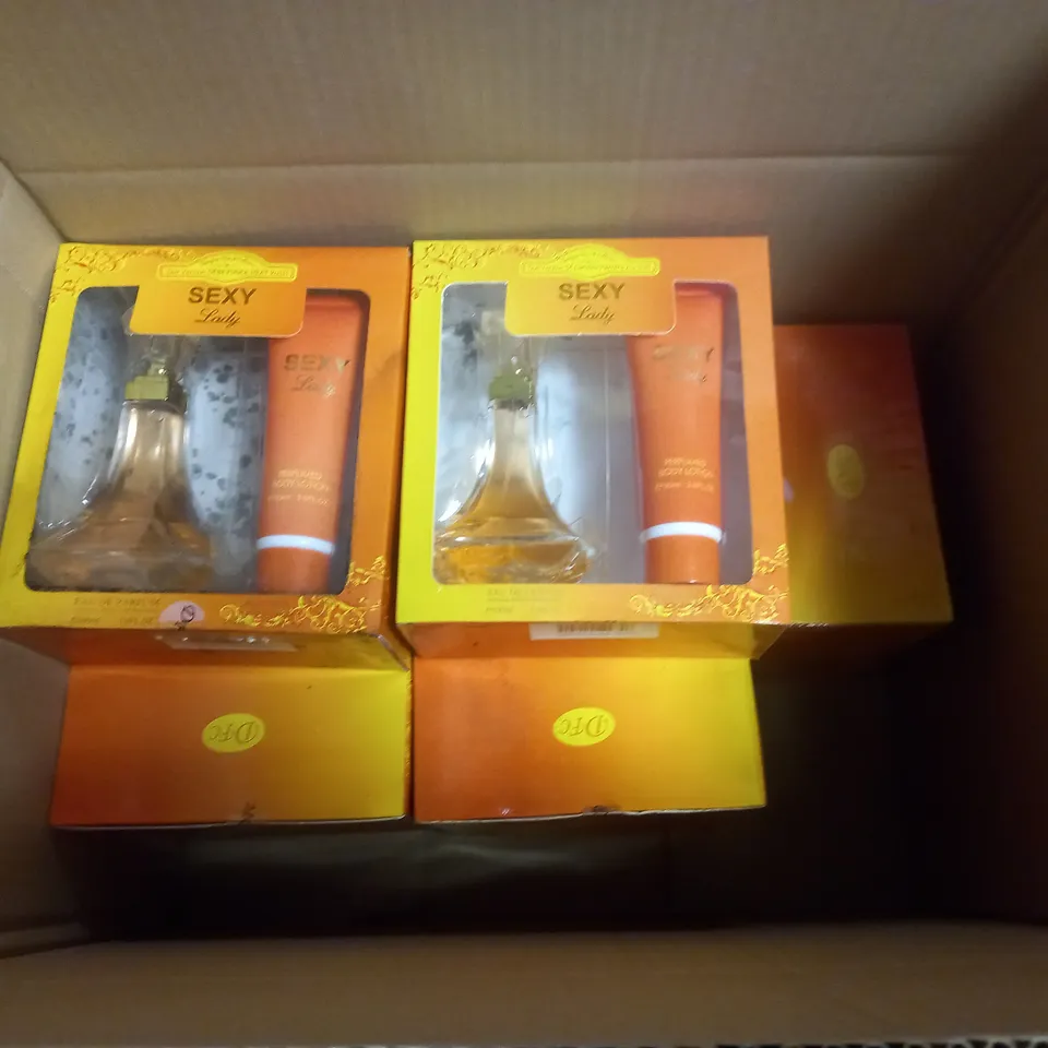 LOT OF 9 DESIGNER FRENCH DFC SEXY LADY EDP 100ML & BODY LOTION 90ML
