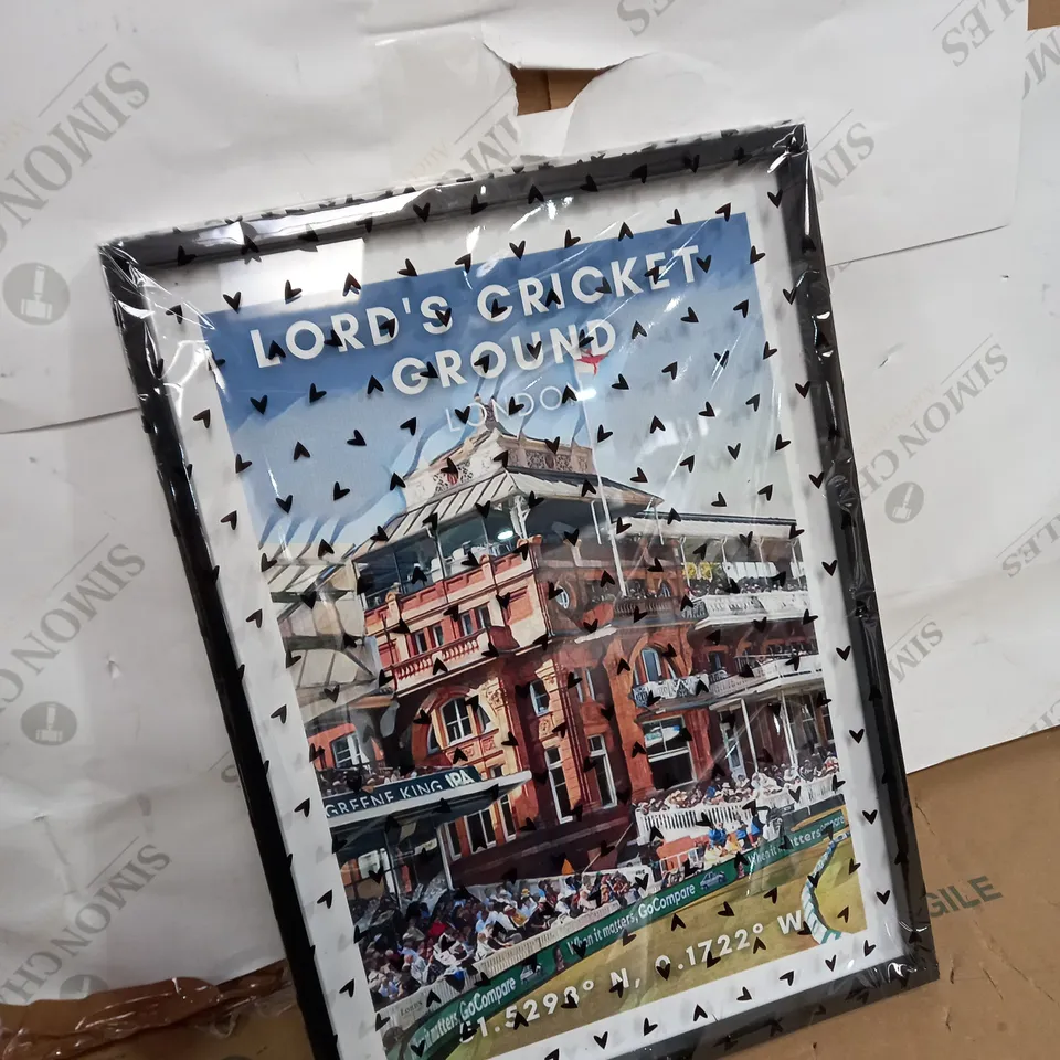 SEALED LORDS CRICKET GROUND POSTER 
