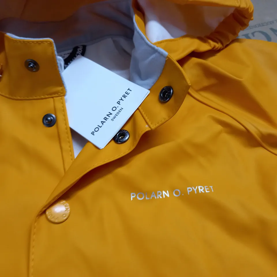 POLARN O PYRET YELLOW WATERPROOF JACKET - 98 /104 2-4 YEARS