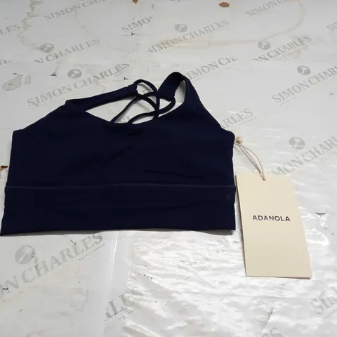 ADANOLA CROSS BACK BRA IN NAVY - S