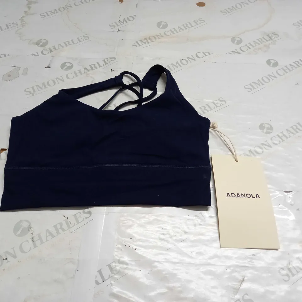 ADANOLA CROSS BACK BRA IN NAVY - S