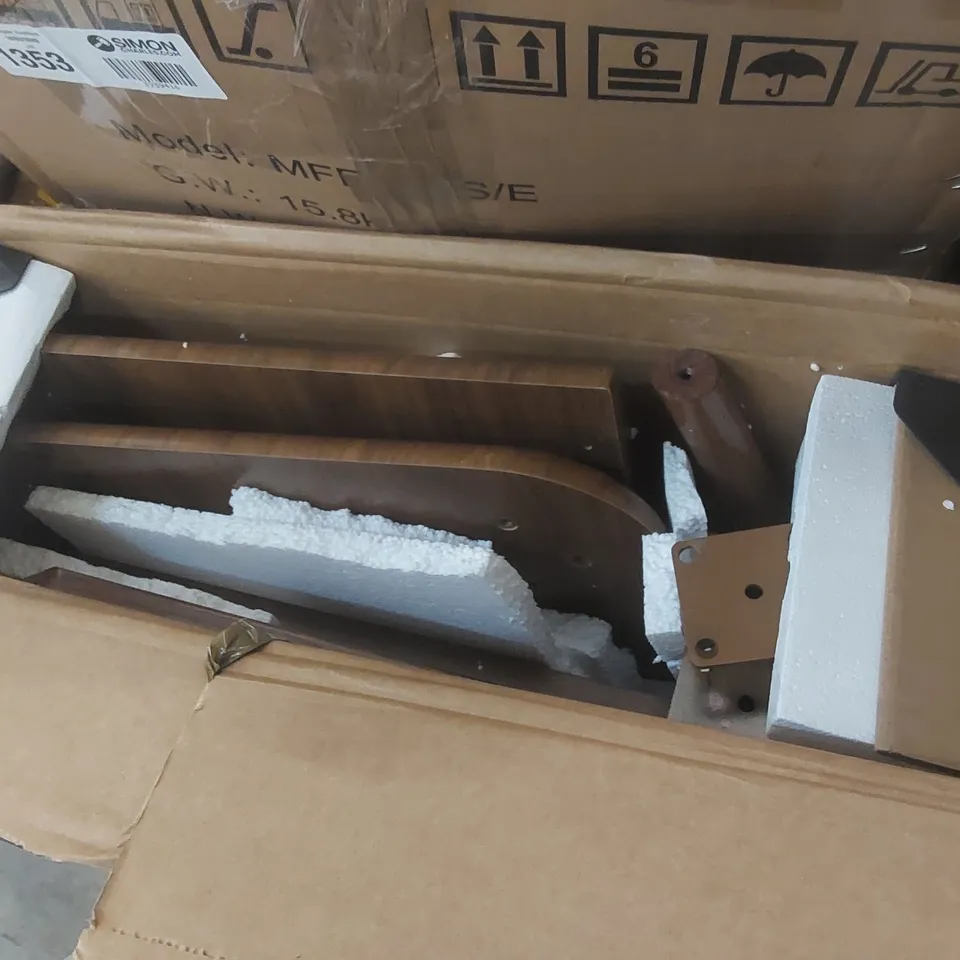 BOXED METAL BASE DINING TABLE (1 BOX)