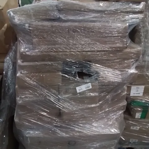 PALLET CONTAINING ASSORTED ITEMS TO INCLUDE: PICNIC TABLES, FLOATING SHELVES ECT.