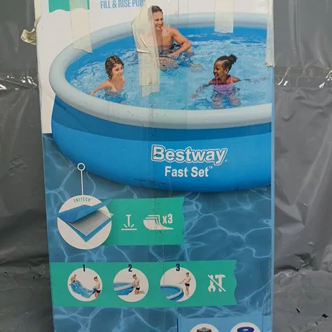 BESTWAY 12FT POOL FAST SET WITH POOL FILTER - COLLECTION ONLY