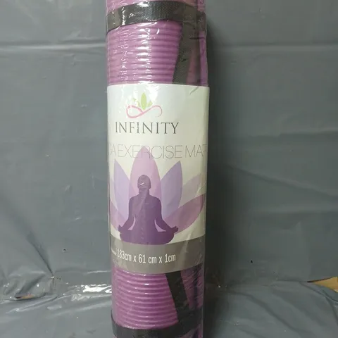INFINITY YOGA MAT - PURPLE - 183CM X 61CM X 1CM