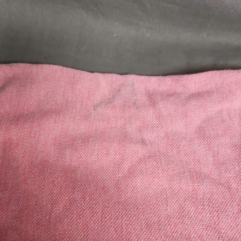 ASICS PINK POLO SHIRT – SHORT SLEEVE, SIZE S 