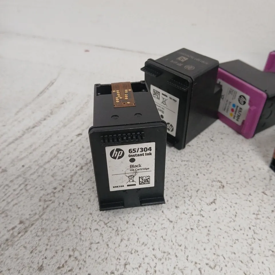 6 HP 65/304 Instant Ink Cartridges – Black & Tri-color, Assorted (Multi-pack)