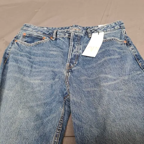 ZARA NEW STRAIGHT FIT DENIM JEANS - EUR 44
