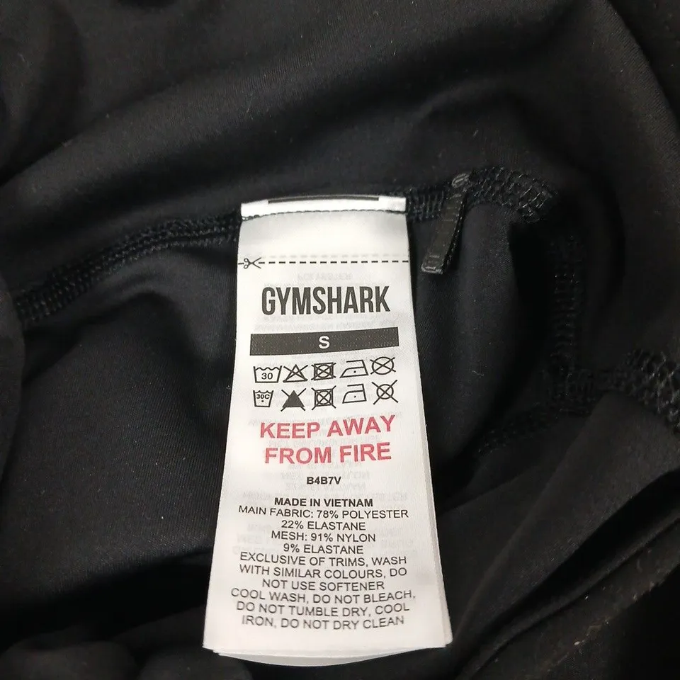 GYMSHARK BLACK LEGGINGS – SIZE S