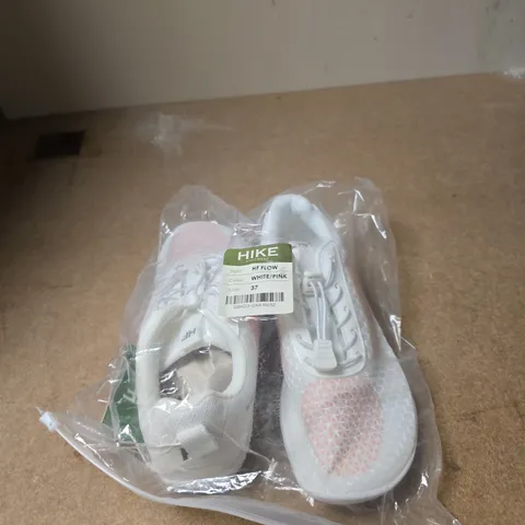 HIKE HF FLOW SNEAKERS - WHITE/PINK, EU 37 (UK 4)