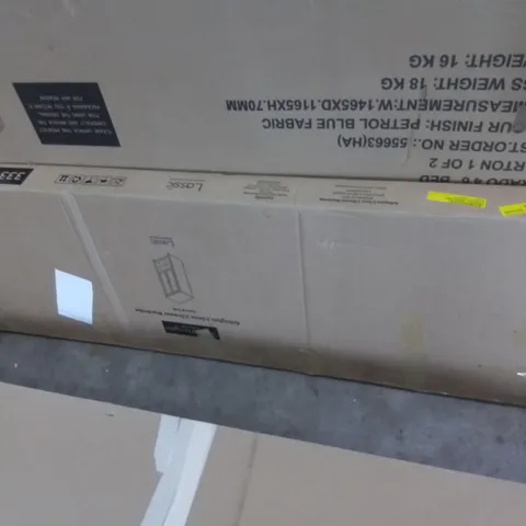 BOXED EVAN 2 DOOR 2 DRAWER WARDROBE (INCOMPLETE. 1 BOX ONLY)