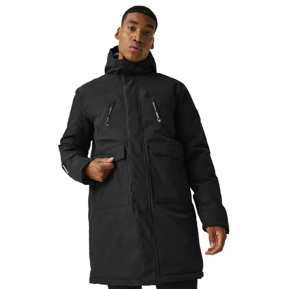 BRAND NEW REGATTA MENS CHRISTIAN LACROIX NYONS WATERPROOF JACKET BLACK XL