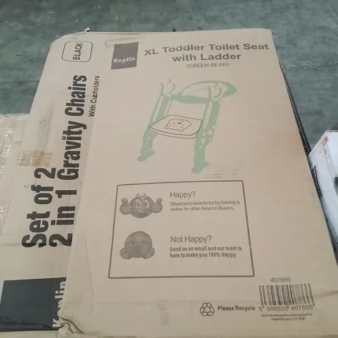 BOXED XL TODDLER TOILET SEAT WITH LADDER
