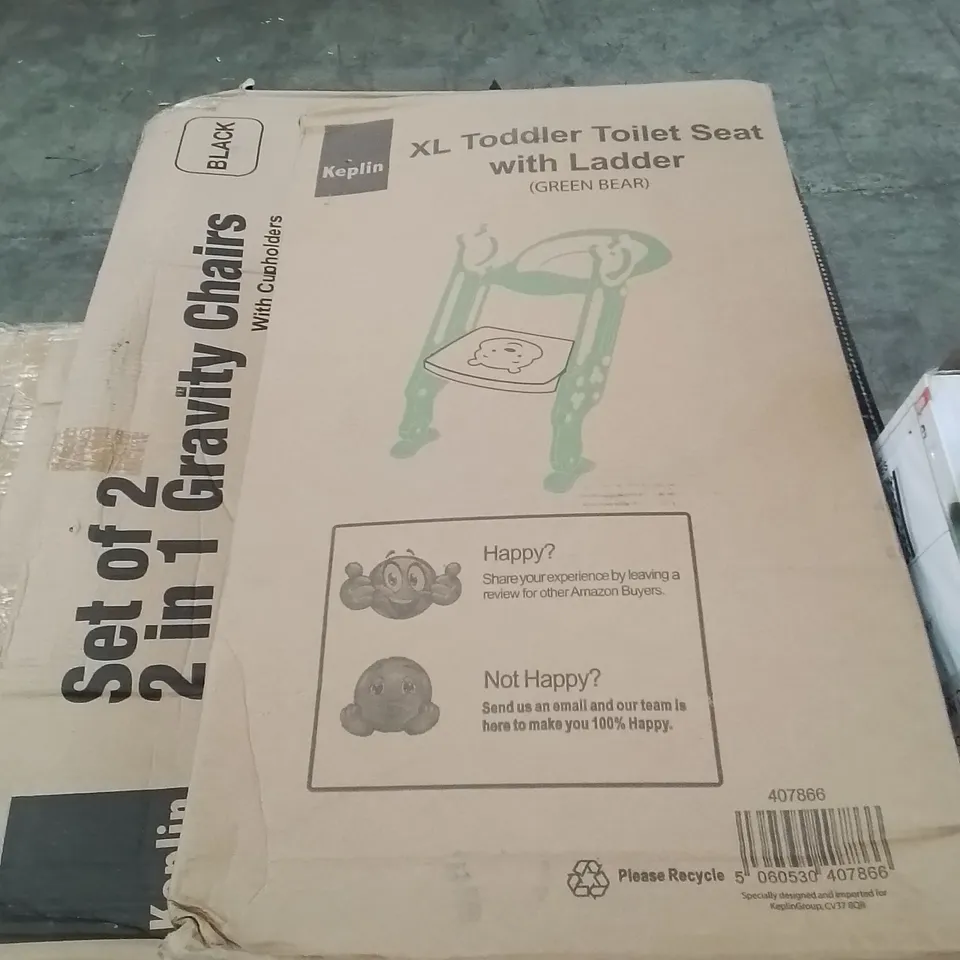 BOXED XL TODDLER TOILET SEAT WITH LADDER