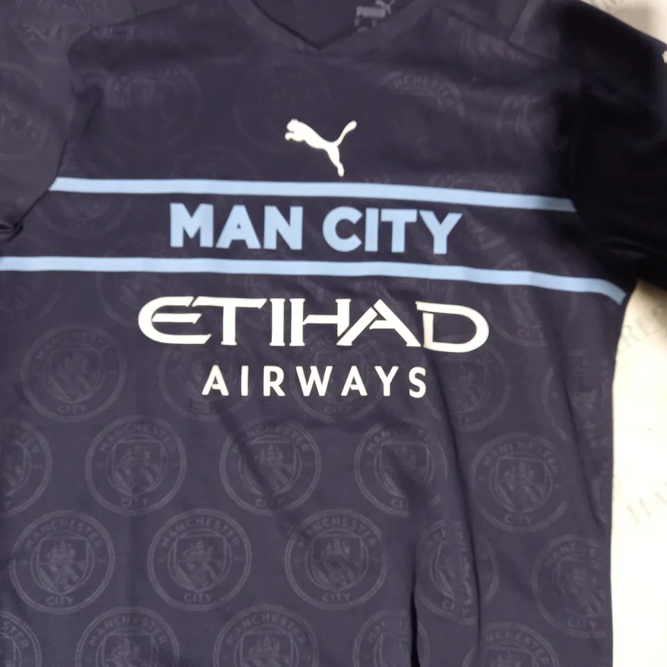 PUMA MANCHESTER CITY T-SHIRT IN NAVY SIZE M