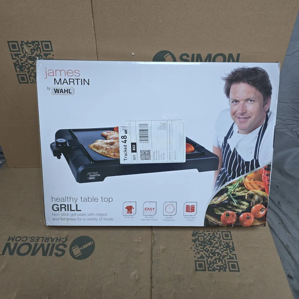 JAMES MARTIN BY WAHL HEALTHY TABLE TOP GRILL – BOXED