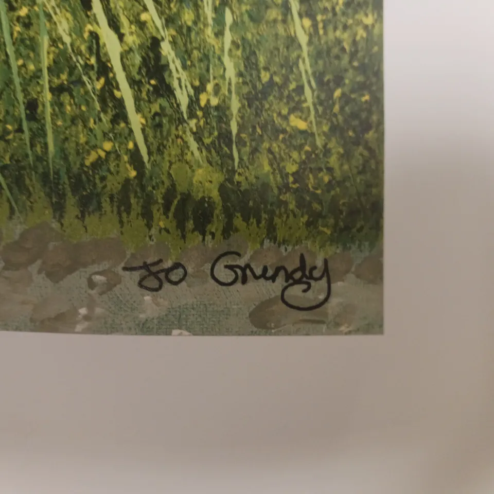 JO GRUNDY SIGNED 'CANOLA FIELDS' ART PRINT (51 X 100CM)