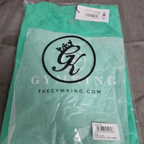 Gym King GK Pro Tee – Apple Green, Men's Size M