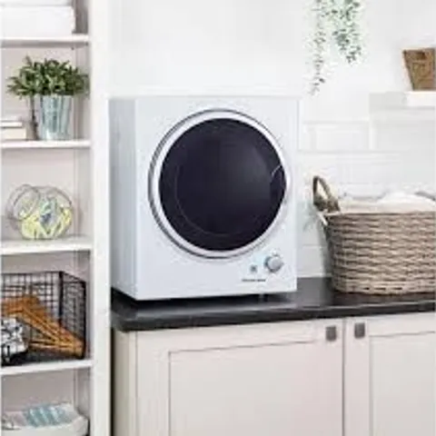 BOXED RUSSELL HOBBS RH3VTD800 2.5KG COMPACT VENTED TUMBLE DRYER IN WHITE