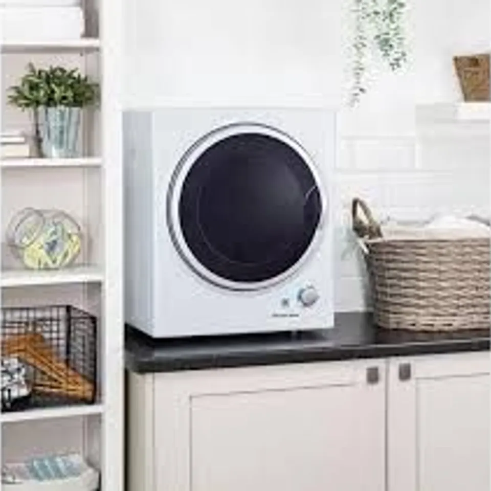 BOXED RUSSELL HOBBS RH3VTD800 2.5KG COMPACT VENTED TUMBLE DRYER IN WHITE