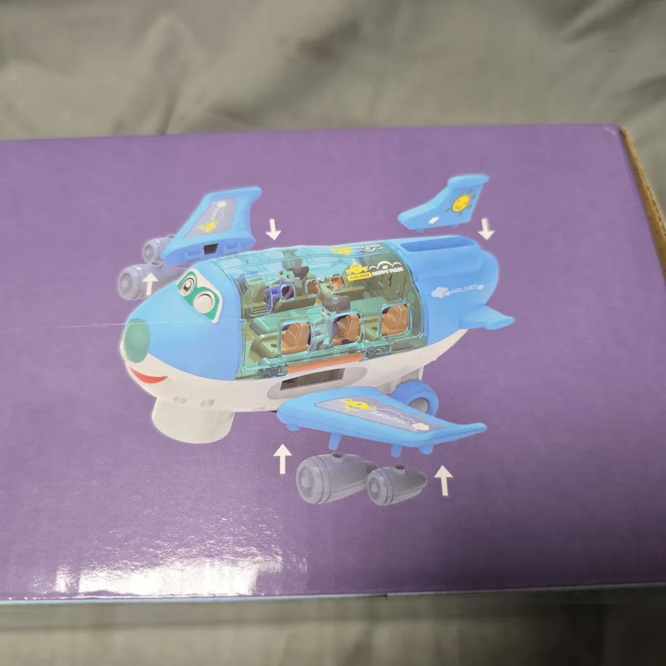 AIRLINER HAPPY FUN TOY PLANE – BOXED KIDS' AIRCRAFT WITH LIGHTS & MUSIC