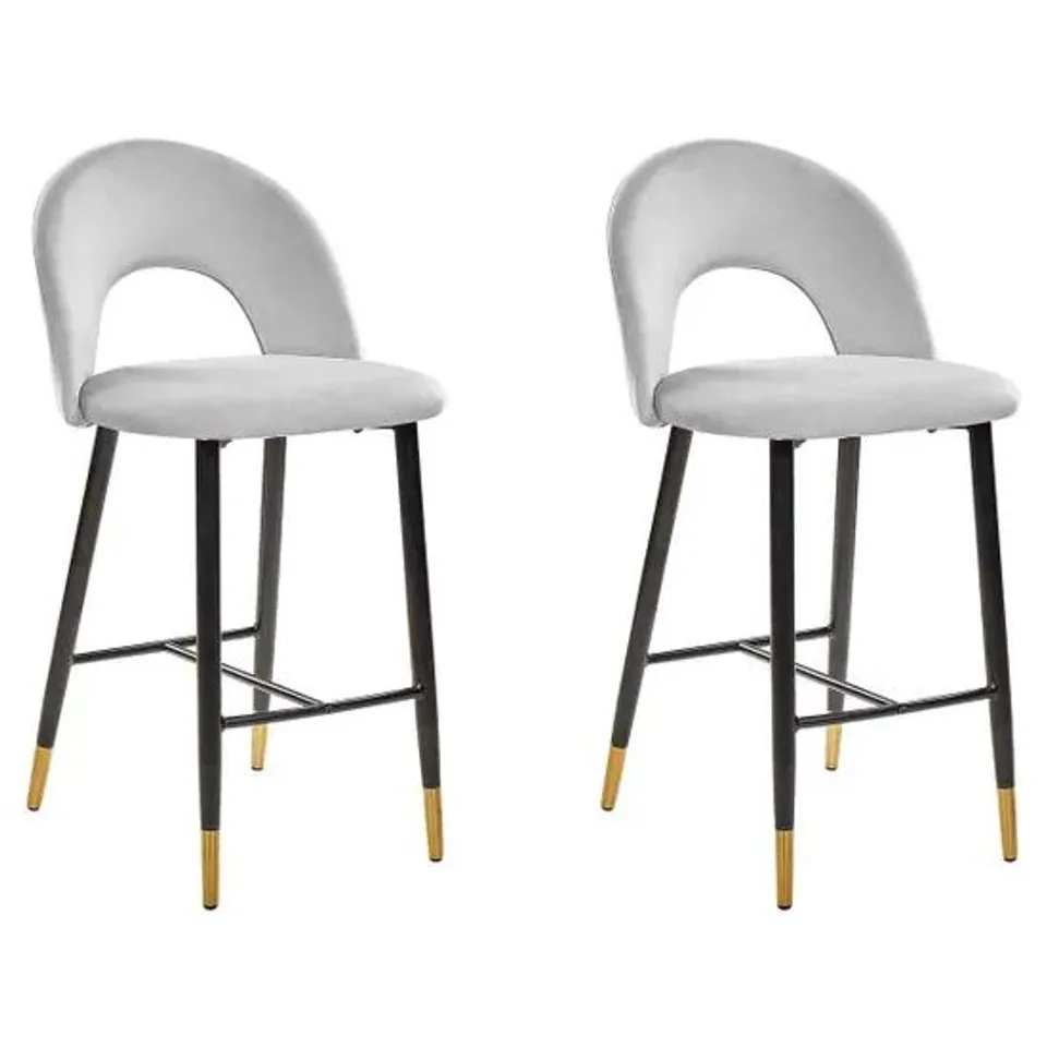 BOXED BELIANI SET OF 2 DINING CHAIRS CALGARY II FABRIC