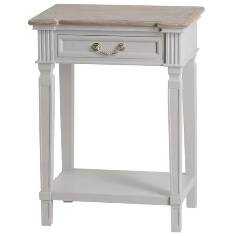 BOXED GUNNELL SIDE TABLE WITH STORAGE (1 BOX)
