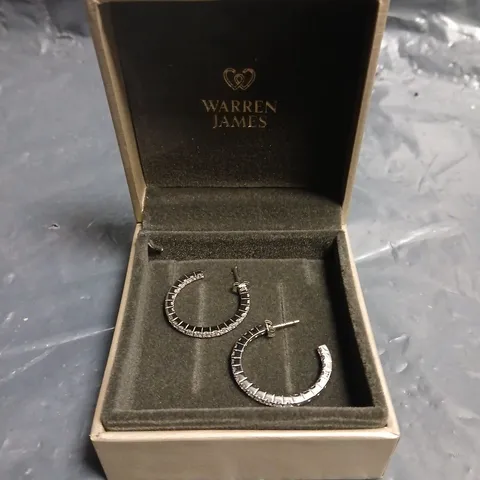 WARREN JAMES HOOP EARRINGS IN PRESENTATION BOX