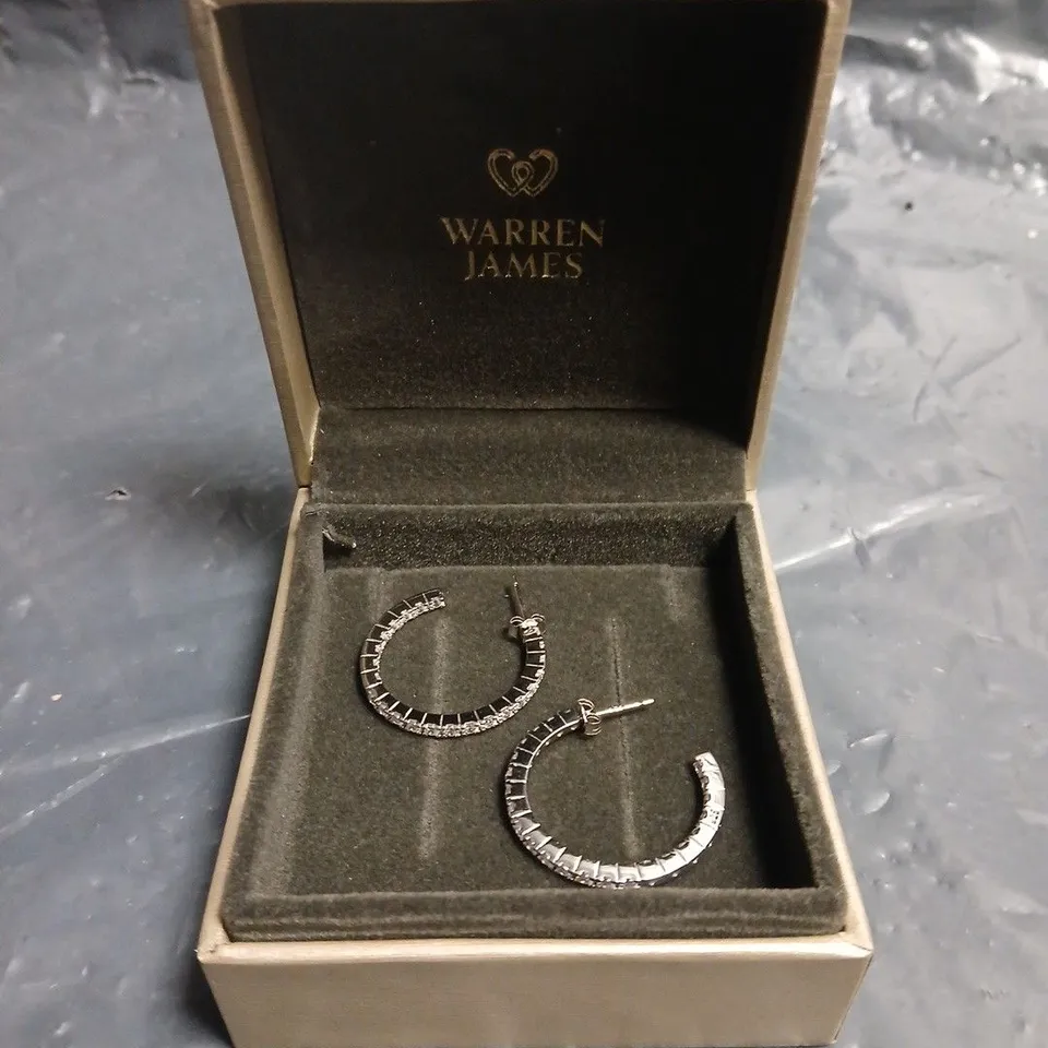WARREN JAMES HOOP EARRINGS IN PRESENTATION BOX