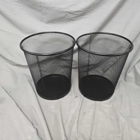 2 DIVCHI CIRCULAR MESH WASTEBASKET TRASH CANS