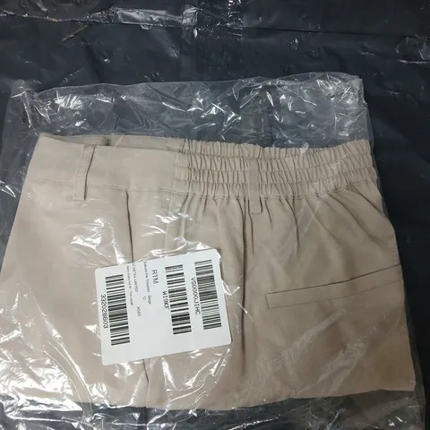 KAFFE SAKURA HIGH WAIST TROUSERS - BEIGE - SIZE 12