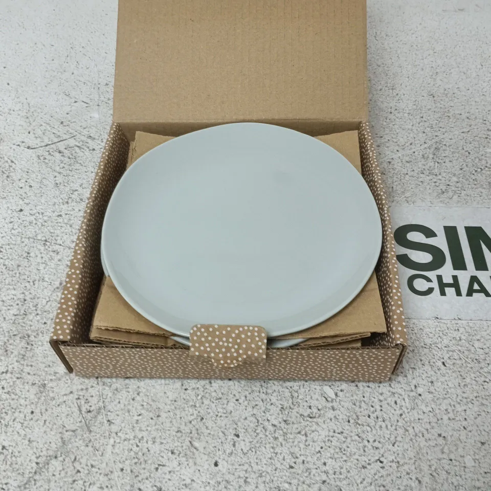 LOT OF 12 SOPHIE CONRAN ARBOR SALAD PLATES IN DOVE GREY - 3 X 4-PACKS