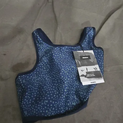 FINISTERRE REVERSIBLE RACER BIKINI TOP – EAGLE RAY PRINT, MIDNIGHT, UK 12