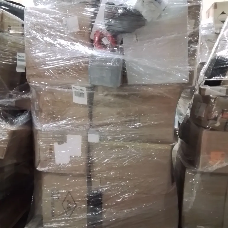 PALLET OF ASSORTED HOUSEHOLD GOODS AND PRODUCTS TO INCLUDE;HEADBAND,HAT,TRAVEL CUPS