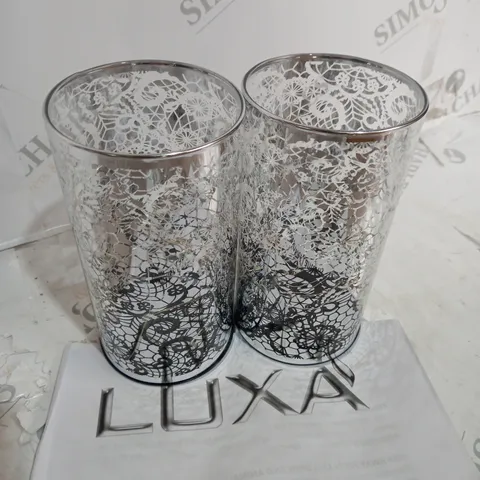 LUXA SET OF 2 PROJECTION TWINKLER LAMPS - FLOWER