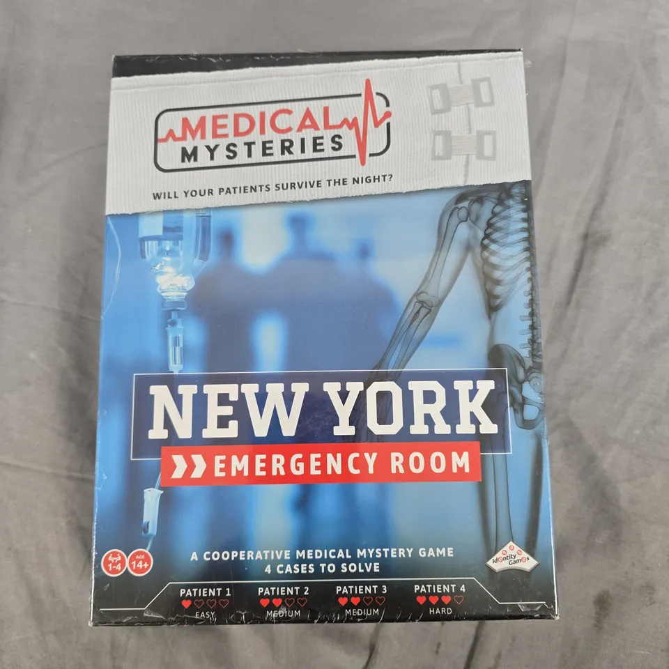 NEW YORK EMERGENCY ROOM – MEDICAL MYSTERY COOPERATIVE BOARD GAME