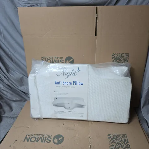 BOX OF APPROXIMATELY 5 SERENITY NIGHT ANTI SNORE PILLOW