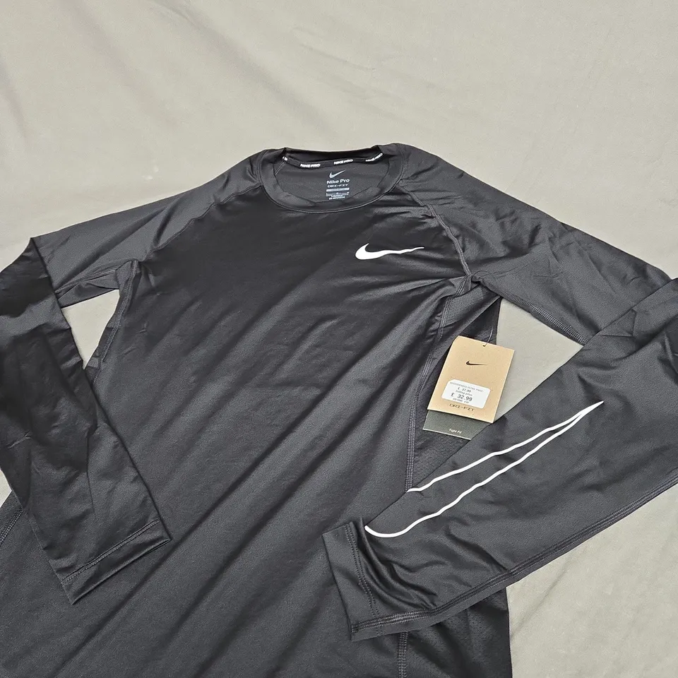 NIKE PRO LOGO RUNNING SHIRT SIZE L