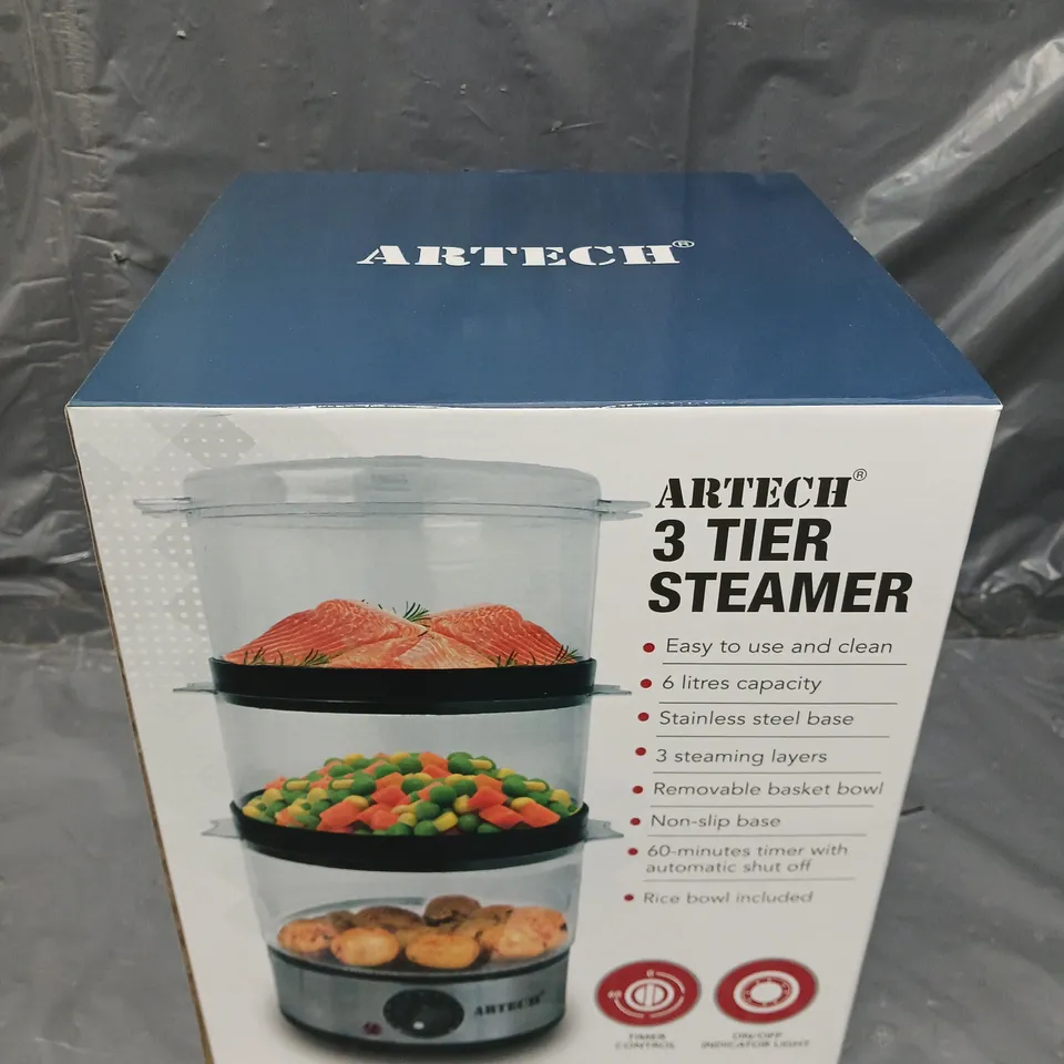 BOXED ARTECH 3 TIER STEAMER