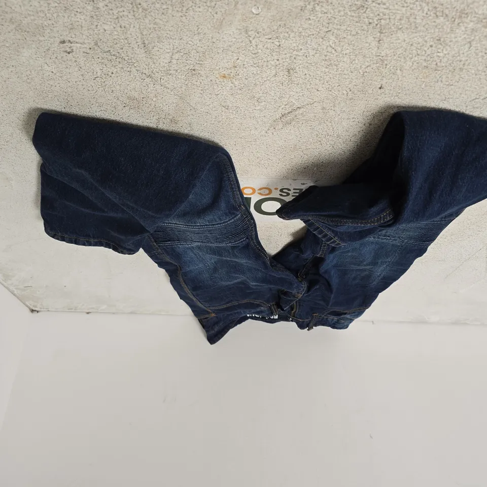 RED ROUTE LONDON MOTORCYCLE JEANS – MEN'S DENIM TROUSERS, UK 30 (USA 30), SHORT