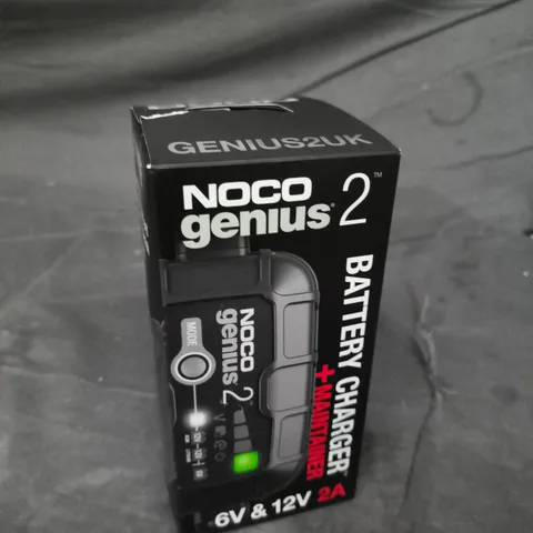 NOCO GENIUS2 UK BATTERY CHARGER & MAINTAINER, 6V/12V, 2A 