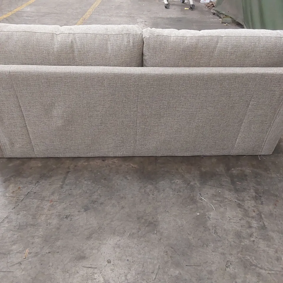 QUALITY DESIGNER 3 SEATER FABRIC UPHOLSTERED SOFA