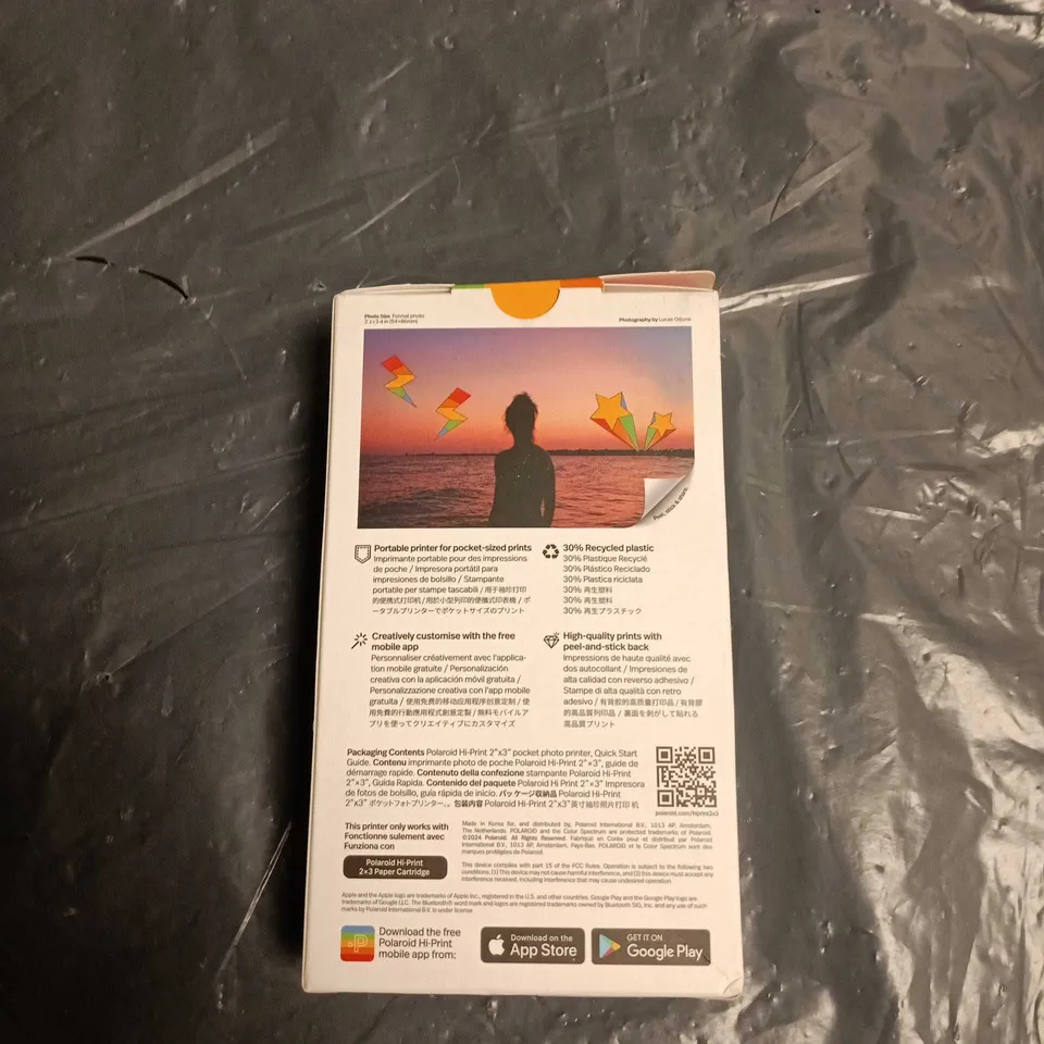 POLAROID HI-PRINT 2X3 POCKET PHOTO PRINTER – GENERATION 2 (BOXED)