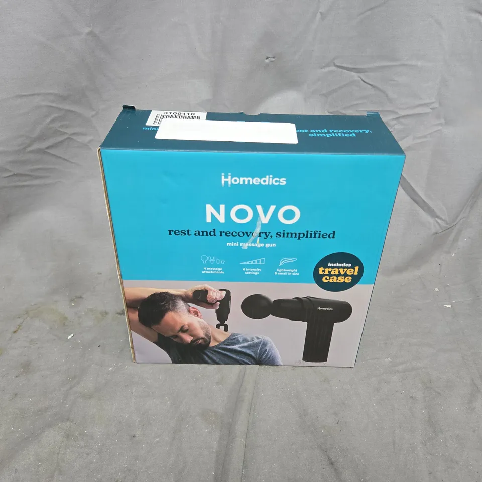 BOXED HOMEDICS NOVO MINI MASSAGE GUN