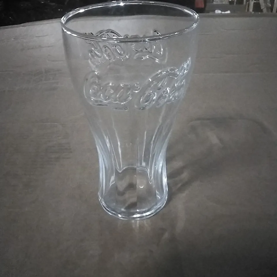 BOXED COCA COLA GENUINE CONTOUR GLASS 16 OZ APPROXIMATELY 20 PER PACK 