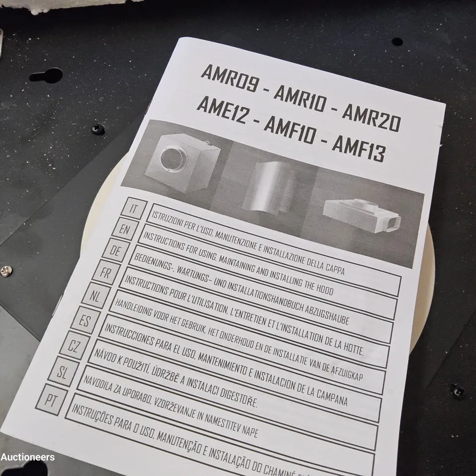 BOXED AIRUNO EXTERNAL MOTOR EXTRACTOR Model AME12