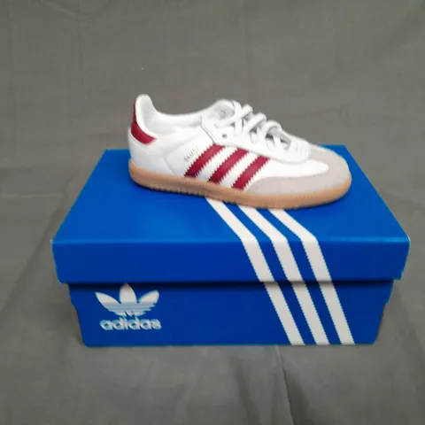 BOXED PAIR OF ADIDAS SAMBA OG EL 1 UK 6 1/2