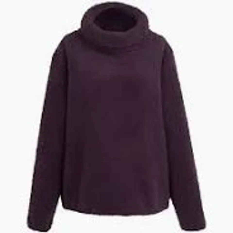 REGATTA WOMENS RIA FLUFFY OVERHEAD FLEECE TOP DEEP PLUM UK SIZE 18